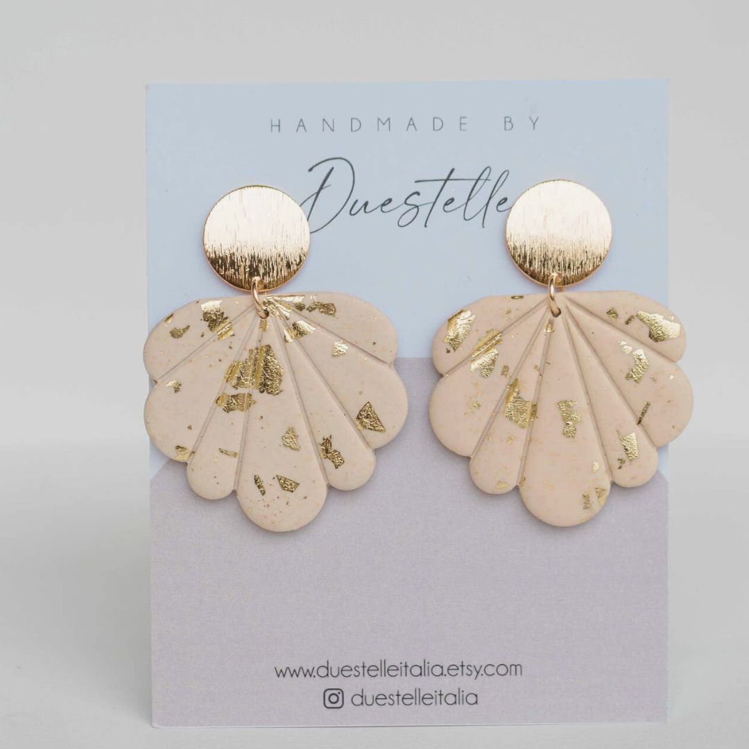 FLORENCE IVORY GOLD EARRINGS