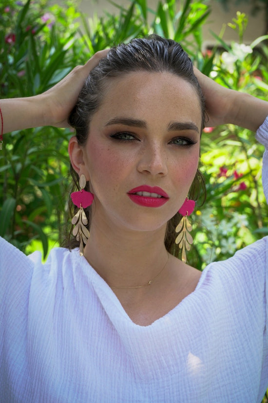 Diva Earrings Pink