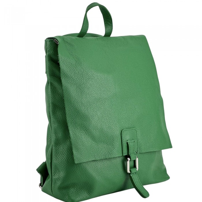 Firenze Leather Backpack Emerald Green