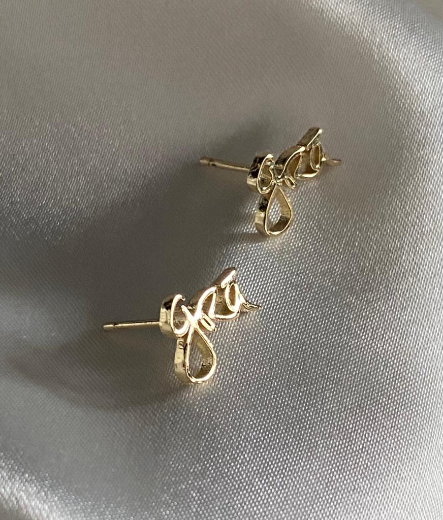 Grà Stud Earrings, Gold