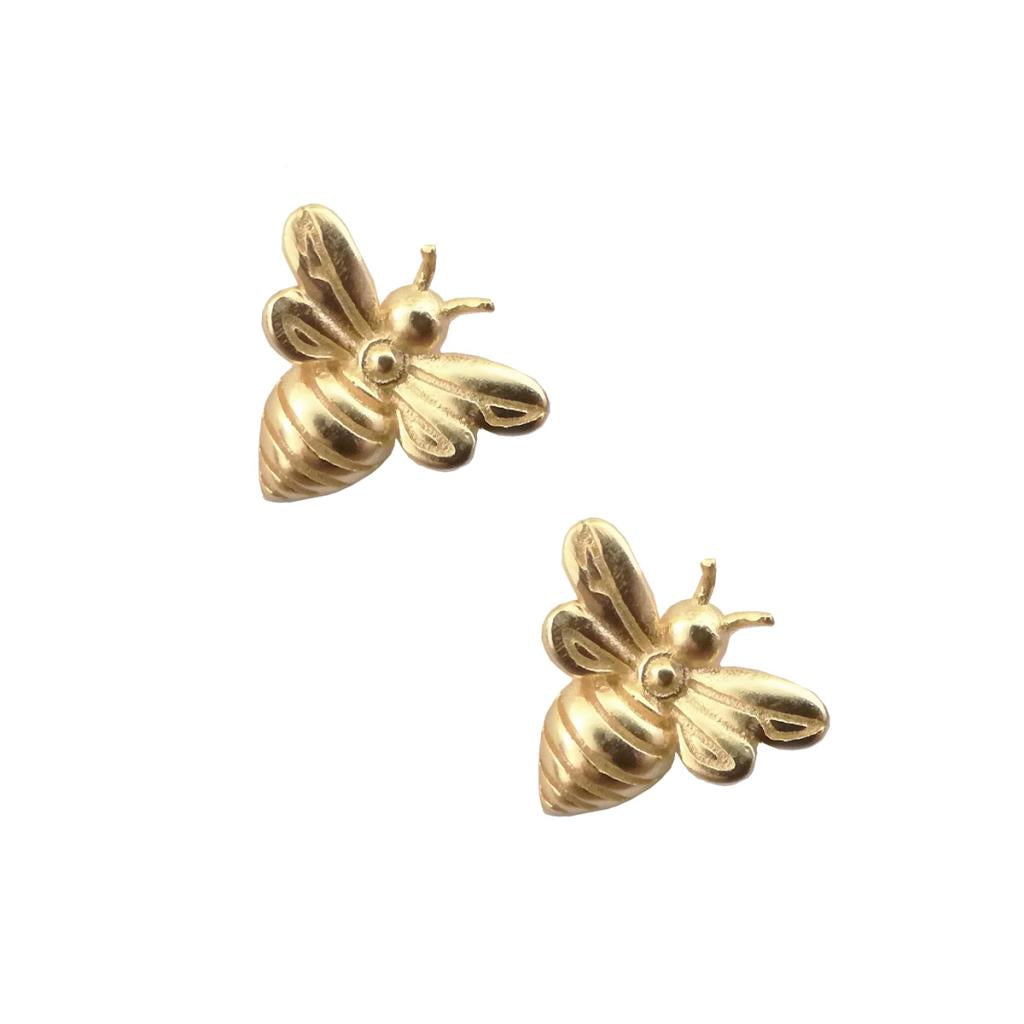 GOLD BEE EARRINGS