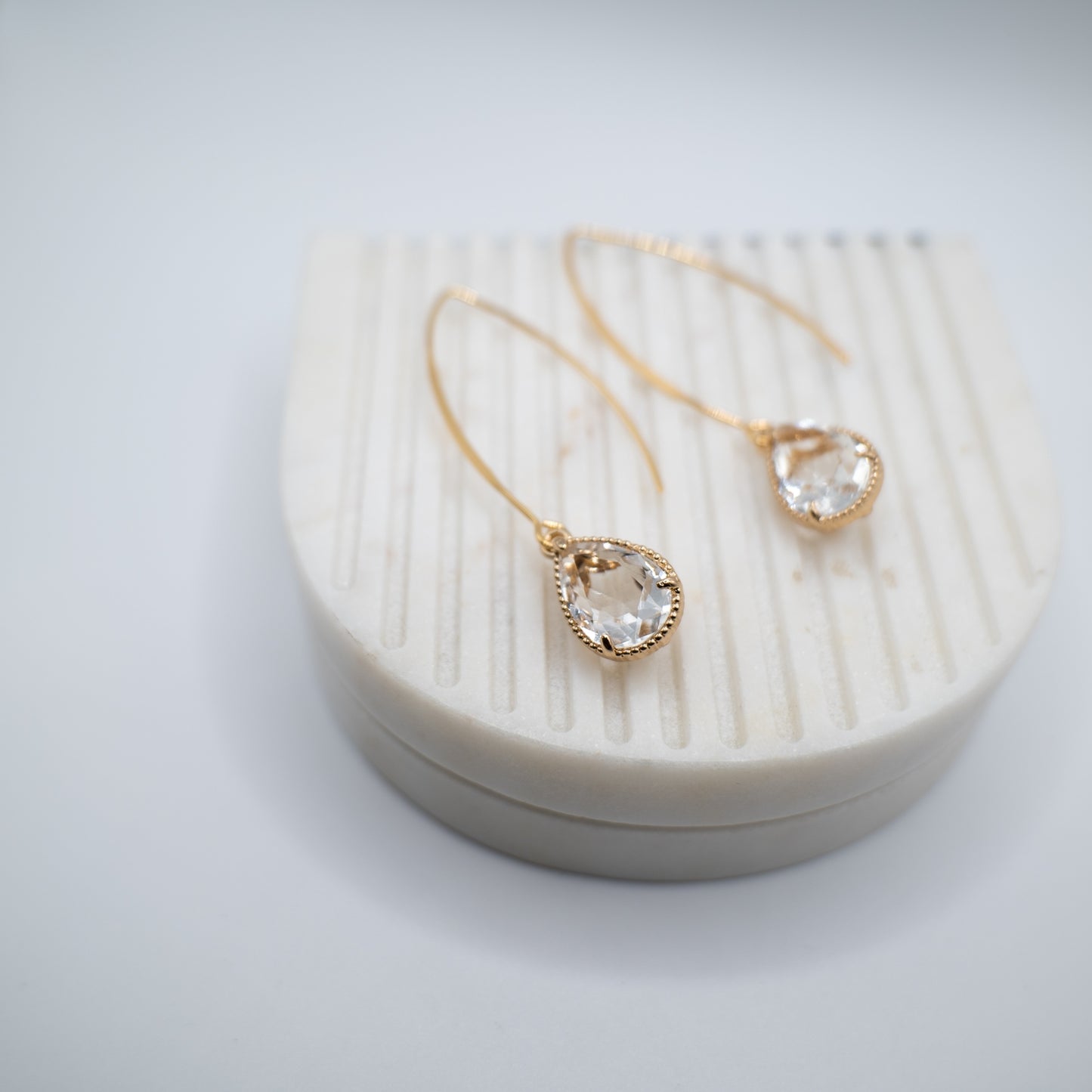 Sara Drop Crystal Earrings