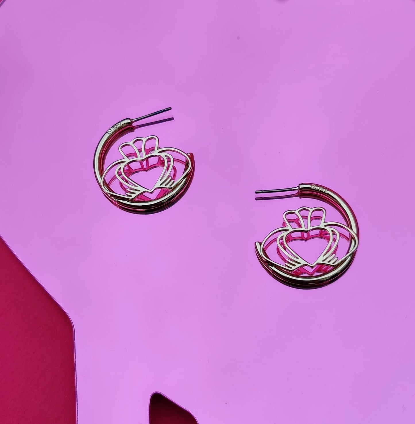 Have my Heart, Claddagh Hoop Earring