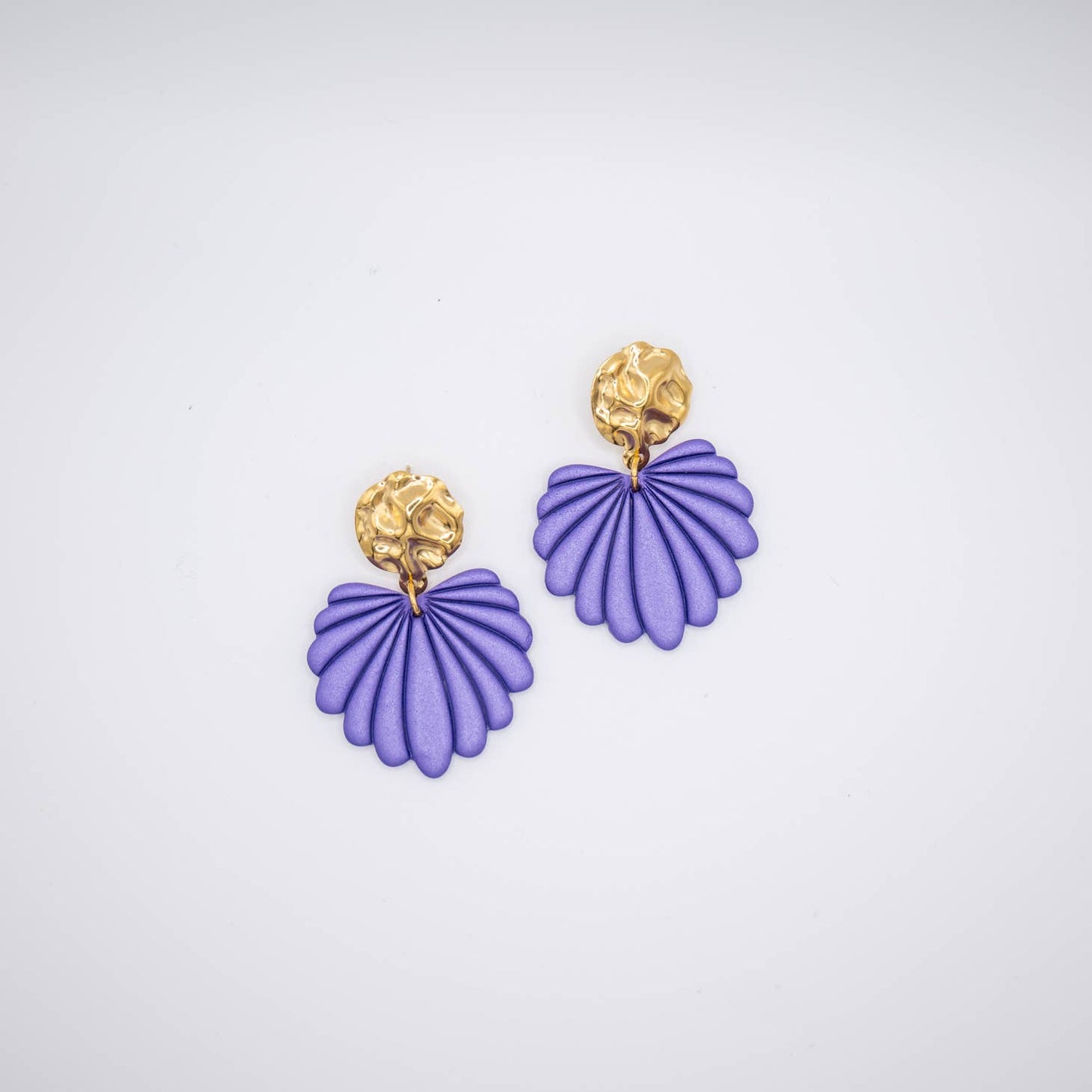 Aline Purple Statement Earrings