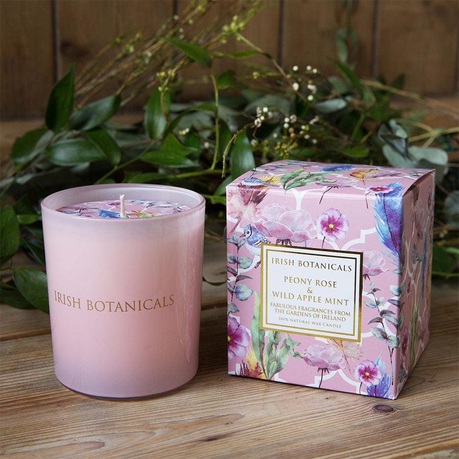 Irish Botanicals Peony & Wild Apple Mint Candle