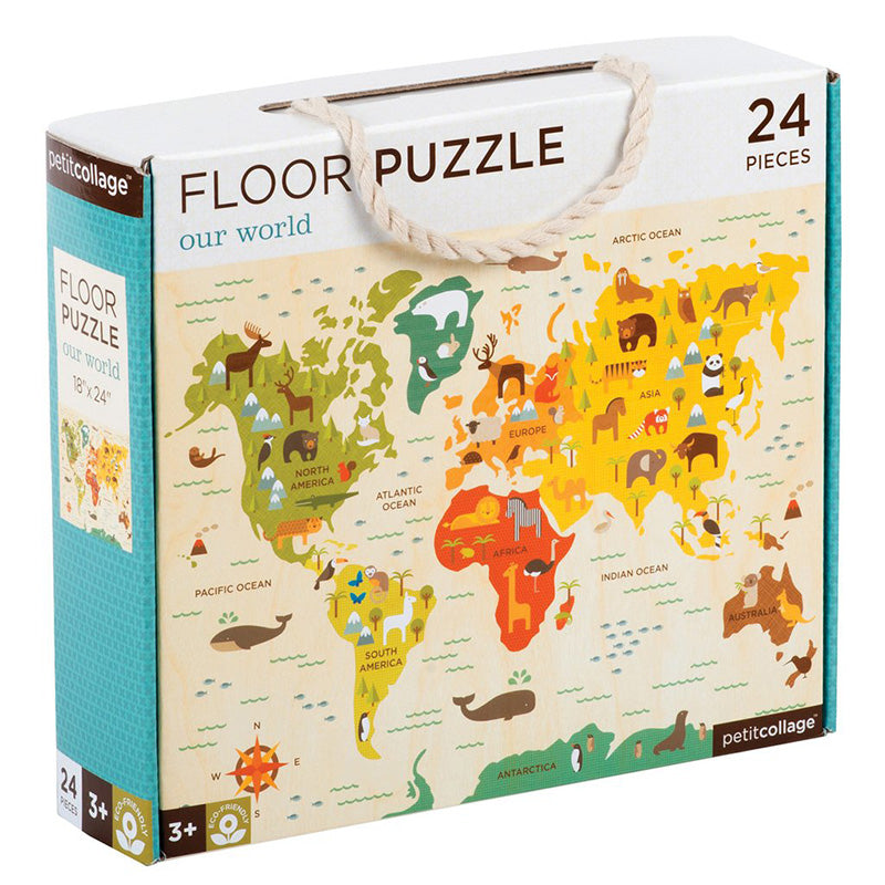 Petit Collage Floor Puzzle - Our World