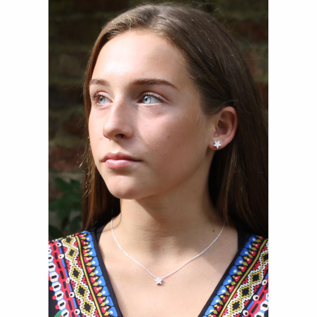 silver star necklace