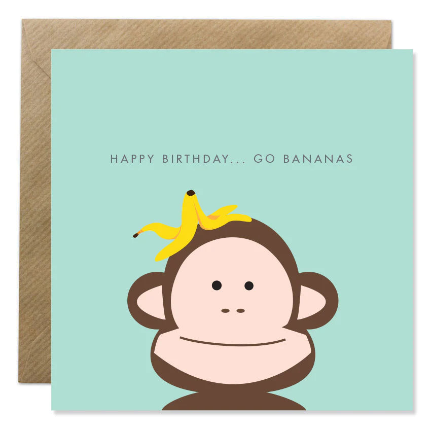 Happy Birthday Go Bananas Card