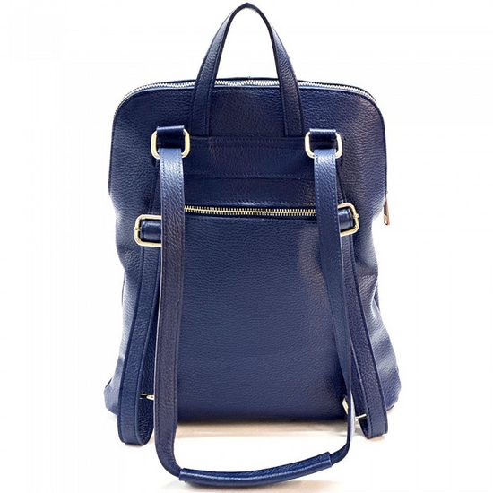Milano Leather Backpack Navy