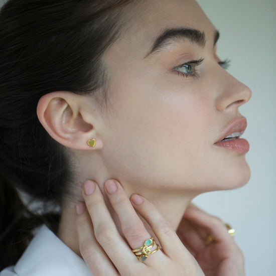Juvi - For Always Heart Stud Earrings