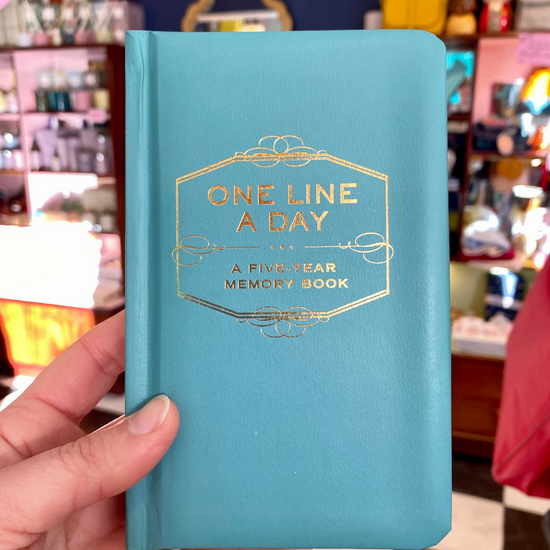 one line a day journal blue