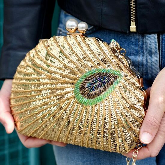 Peacock Feather Embroidered Silk Clutch/purse Teal W/ Golden | Etsy | Purses,  Bags, Peacock purse
