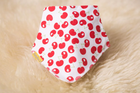 Red Cherries BabyBoo Bandana Bib