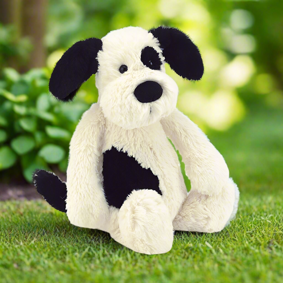 Jellycat Bashful Black & White Puppy