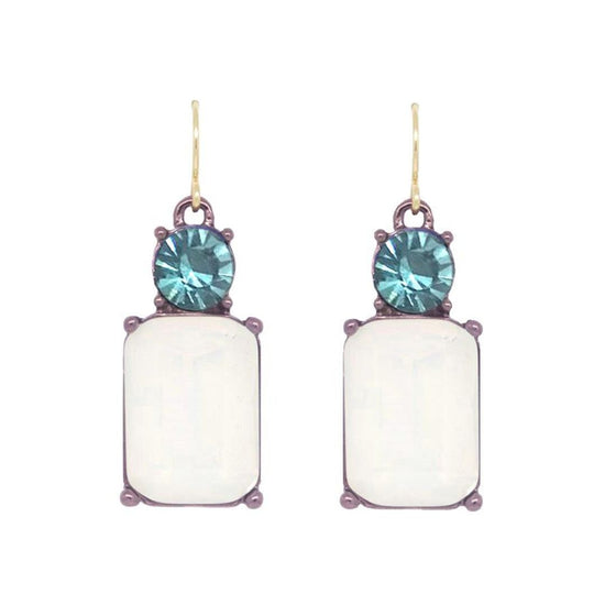 Angie earring turquoise an opal white