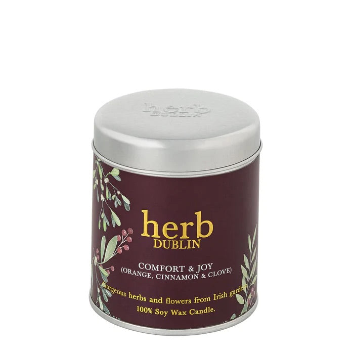 Herb Dublin - Comfort & Joy Christmas Tin Candle