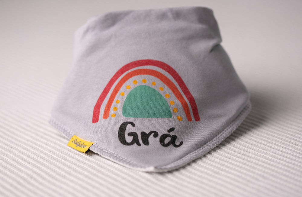 Babyboo Bandana Bib - Grá