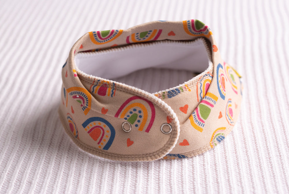 Babyboo Boho Rainbows Organic Cotton Bandana Bib