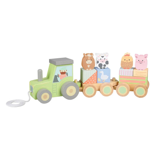 Farmyard Puzzle Tractor - Orange Tree Toys