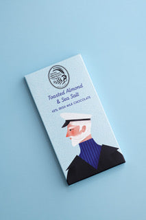 Hazel Mountain Chocolate - Toasted Almond & Sea Salt Milk Chocolate Bar