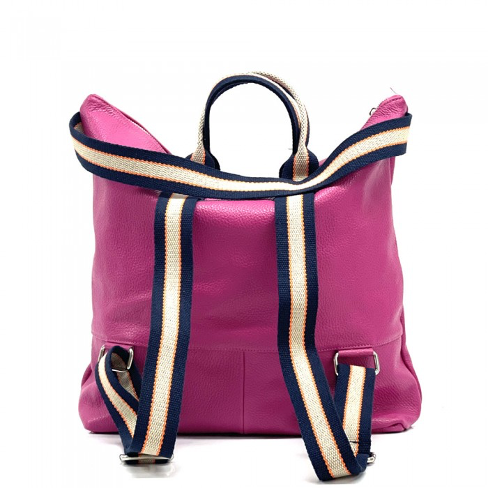 Veneto Pink Leather Backpack