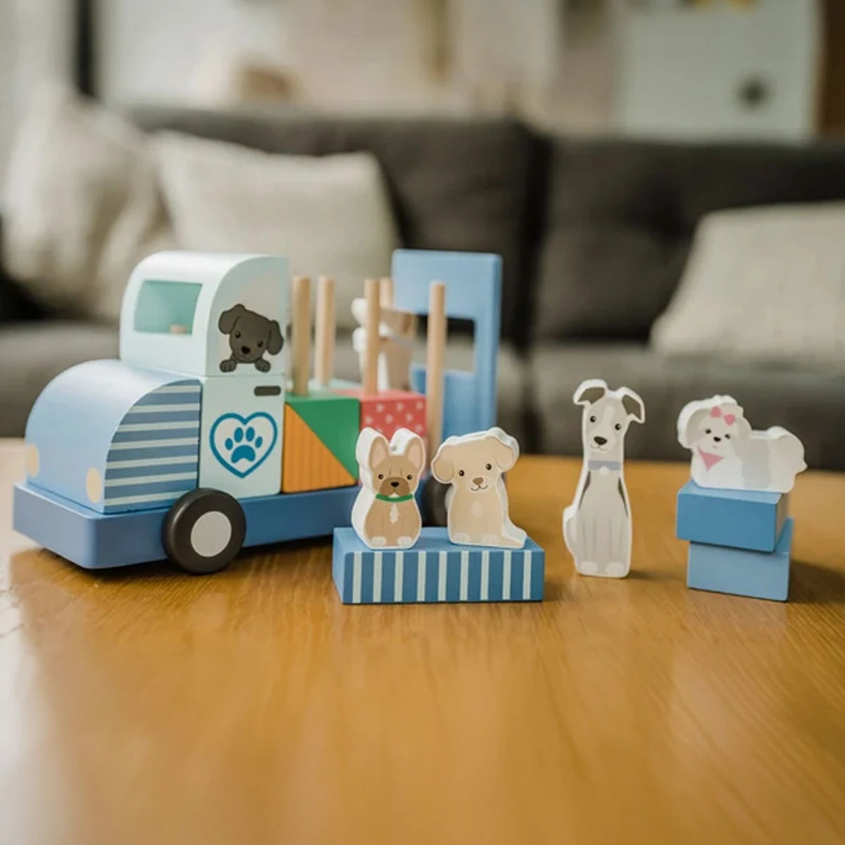 Orange Tree - Wooden Dog Grooming Van Puzzle