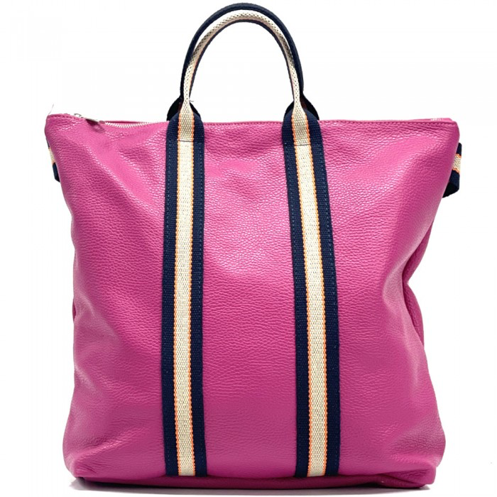 Veneto Pink Leather Backpack