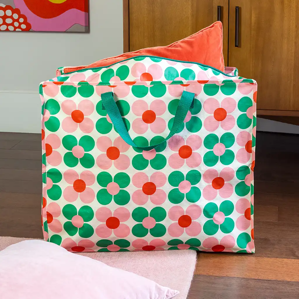 Jumbo Storage Bag Flowers