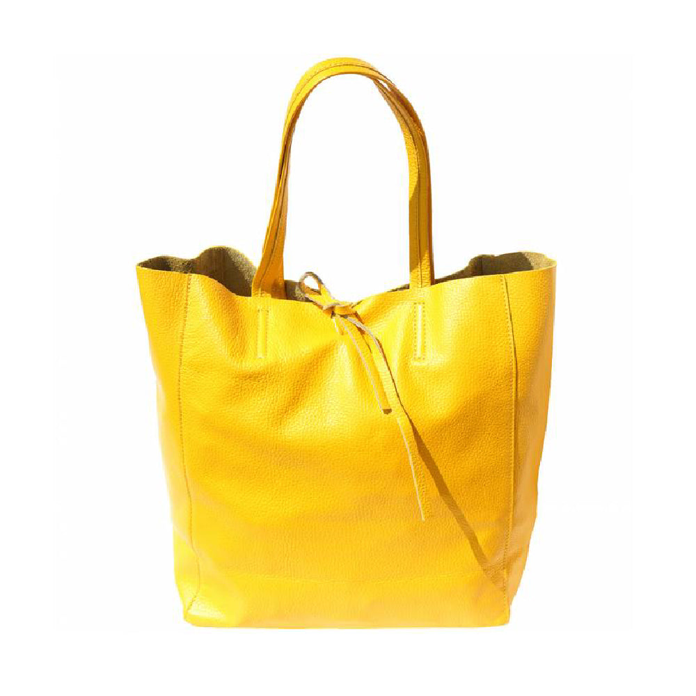 Mustard yellow sales leather bag