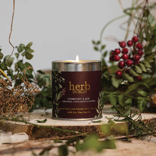 Herb Dublin - Comfort & Joy Christmas Tin Candle