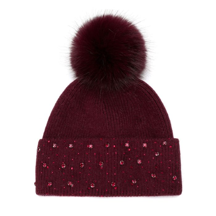 Bobble Beanie Burgundy