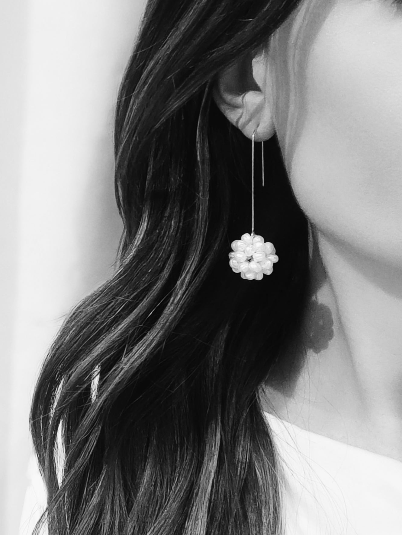 Kyna Maree - Miranda Pearl Cluster Drop Earrings