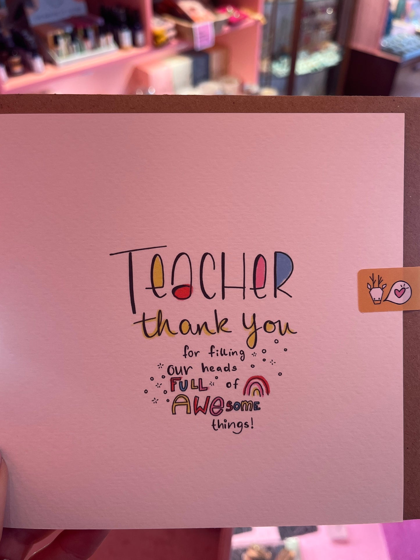 Teacher Thank You - Greeting Card