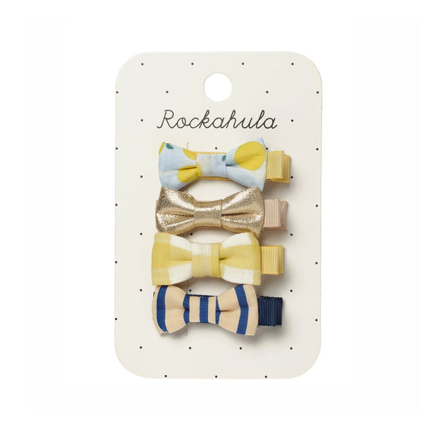 Rockahula - Lemon Drop Mini Bow Clip Set