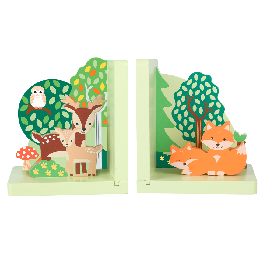 Orange Tree - Woodland Animal Bookends