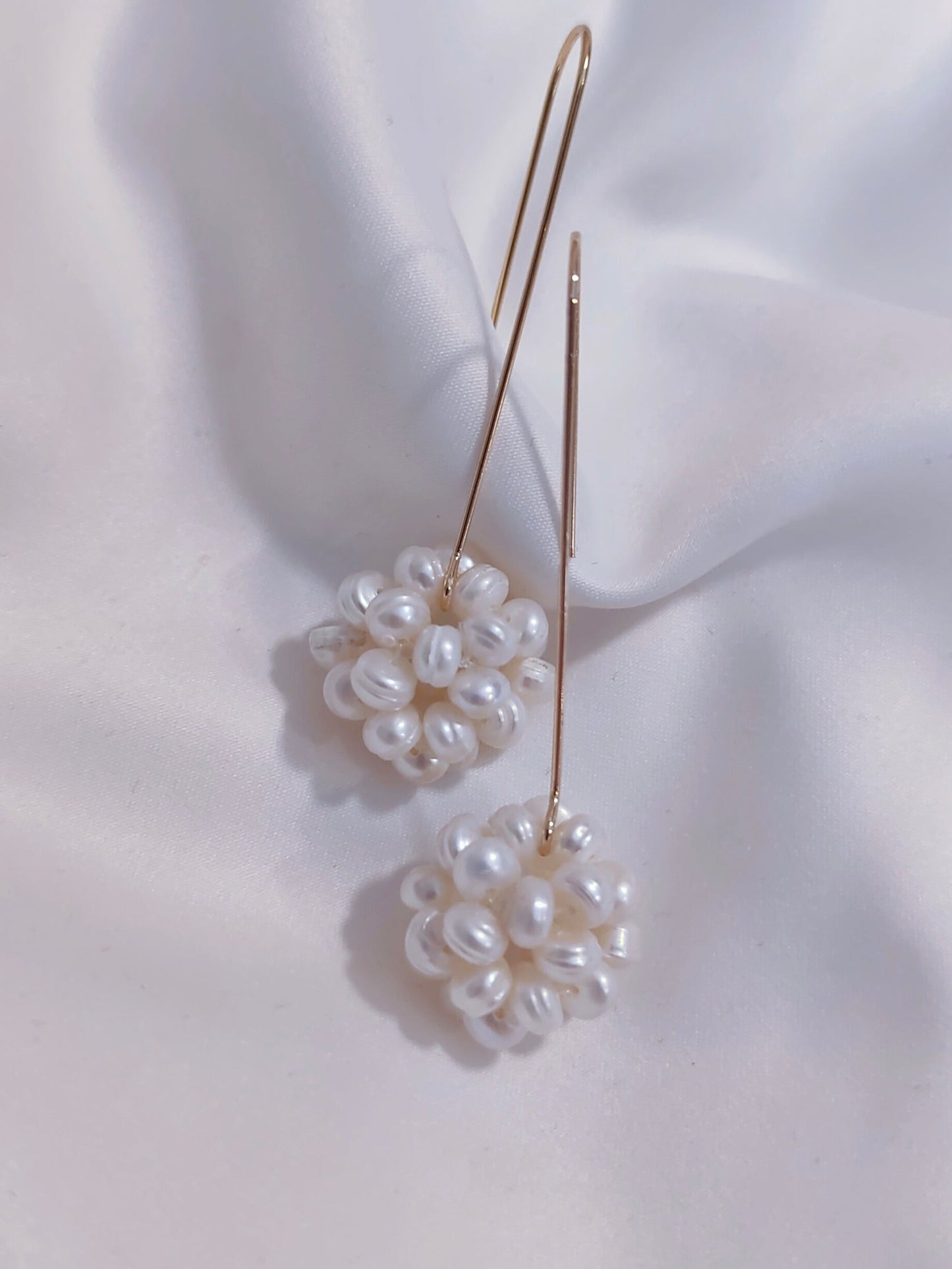 Kyna Maree - Miranda Pearl Cluster Drop Earrings