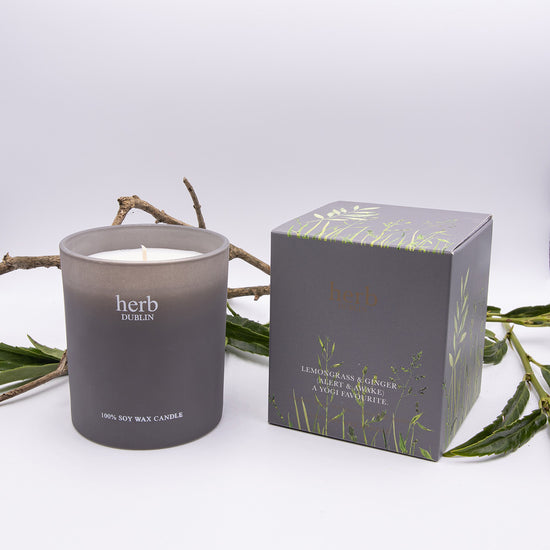 Herb Dublin Lemongrass & Ginger Boxed Candle