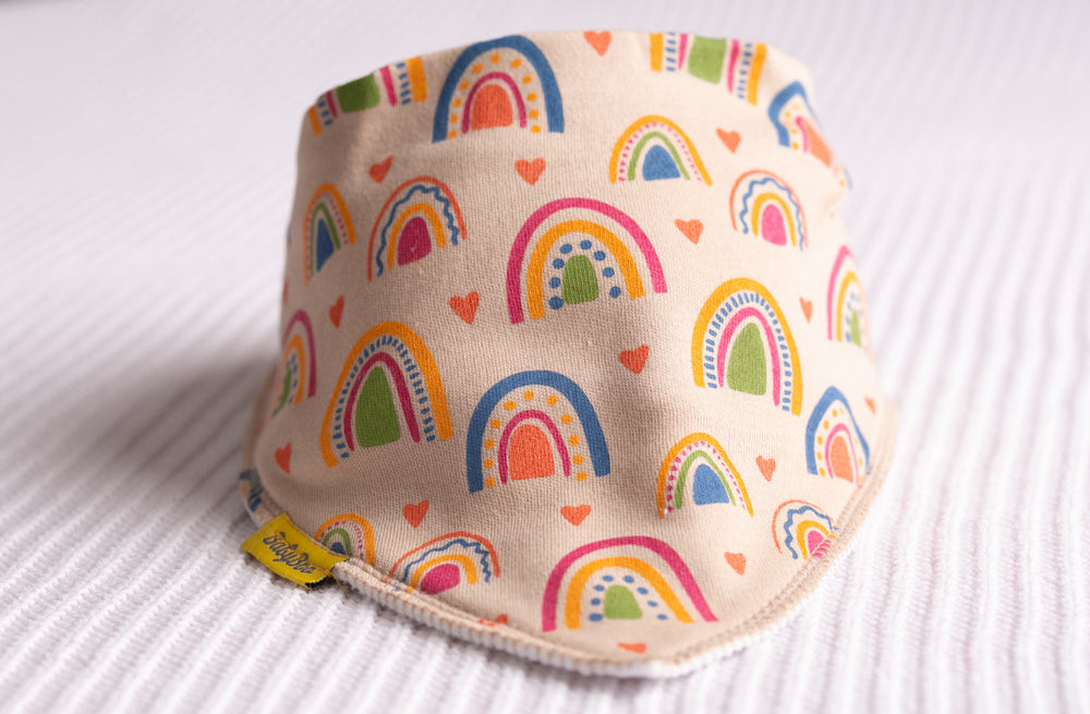 Babyboo Boho Rainbows Organic Cotton Bandana Bib