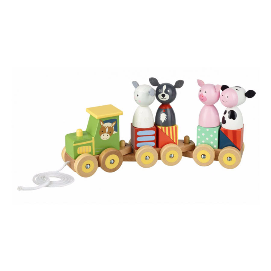 Load image into Gallery viewer, Farm Animals Puzzle Train

