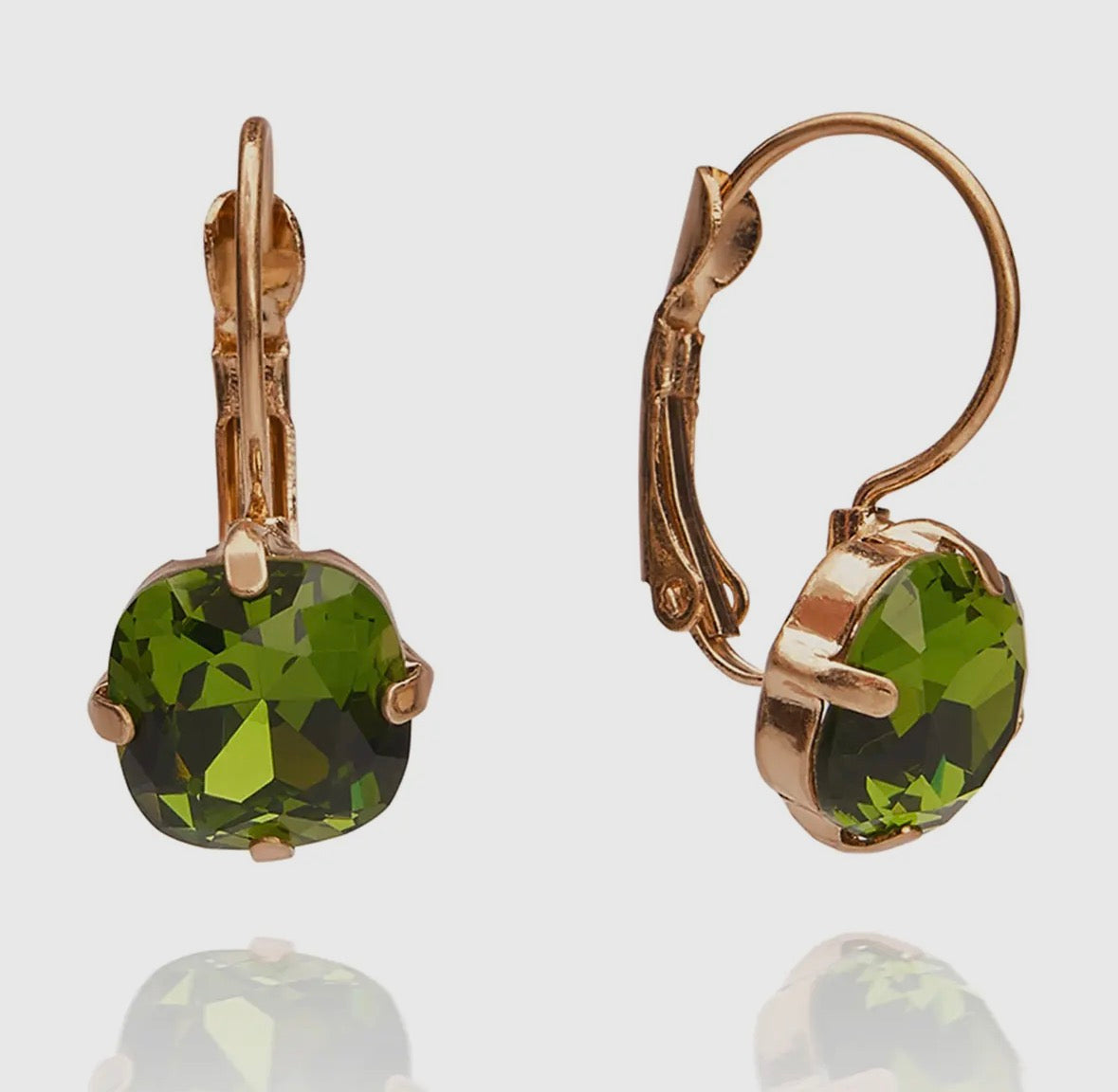 Julie Earrings - Olivine