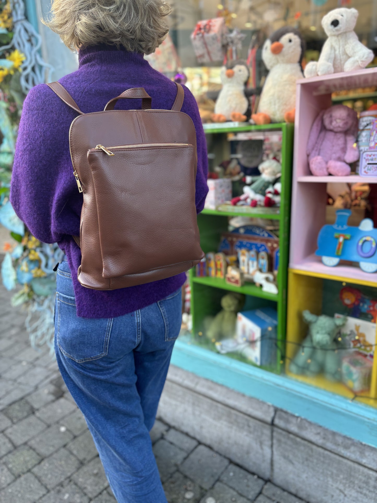 Milano Backpack Chestnut Brown