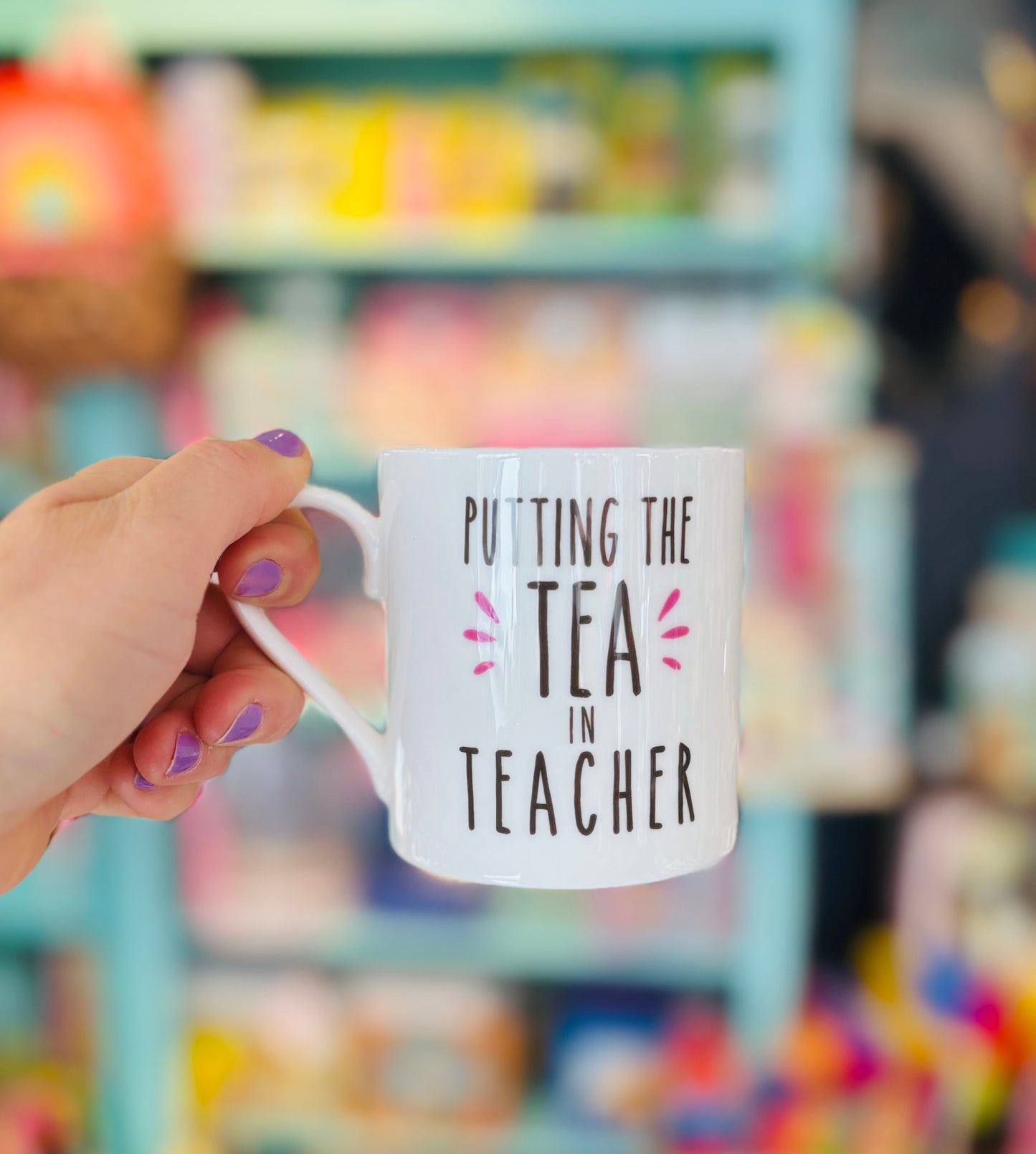 Putting the Tea in teacher Mug