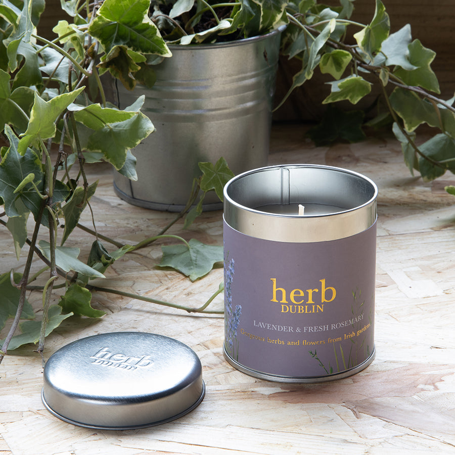 Load image into Gallery viewer, Herb Dublin Lavender &amp;amp; Fresh Rosemary Candle
