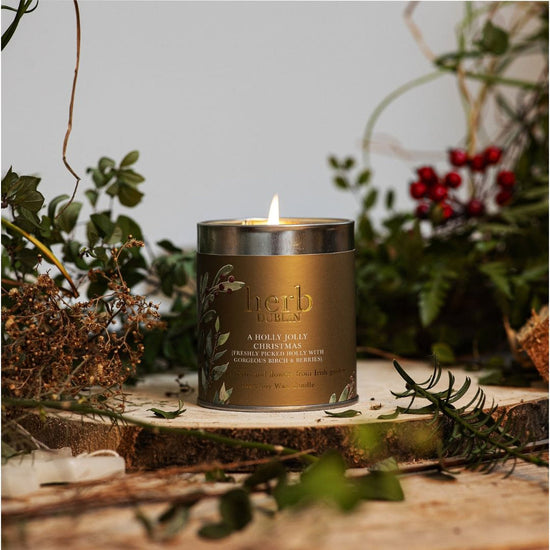 Herb Dublin A Holly Jolly Christmas Tin Candle