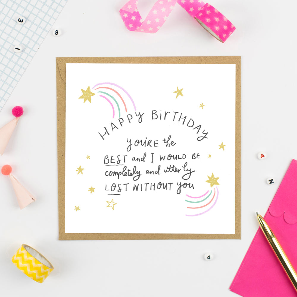 Happy Birthday  ‘You’re the best’ Greeting Card