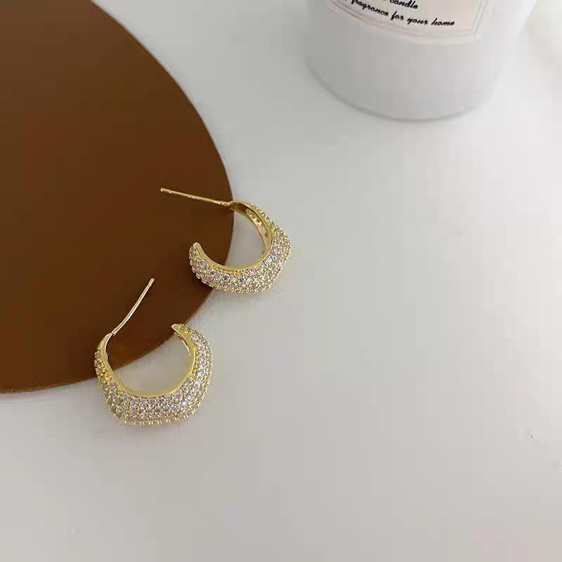 Diane Crystal Hoops