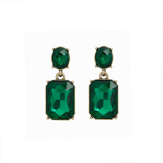 Alice Earrings Emerald Green