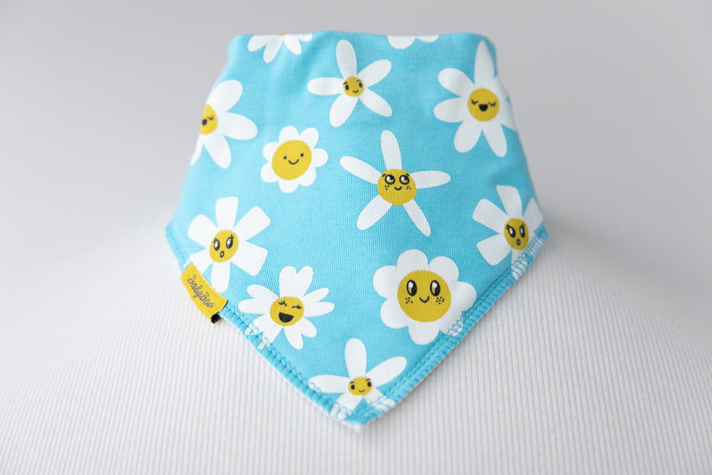 Babyboo Daisies Organic Cotton Bandana Bib
