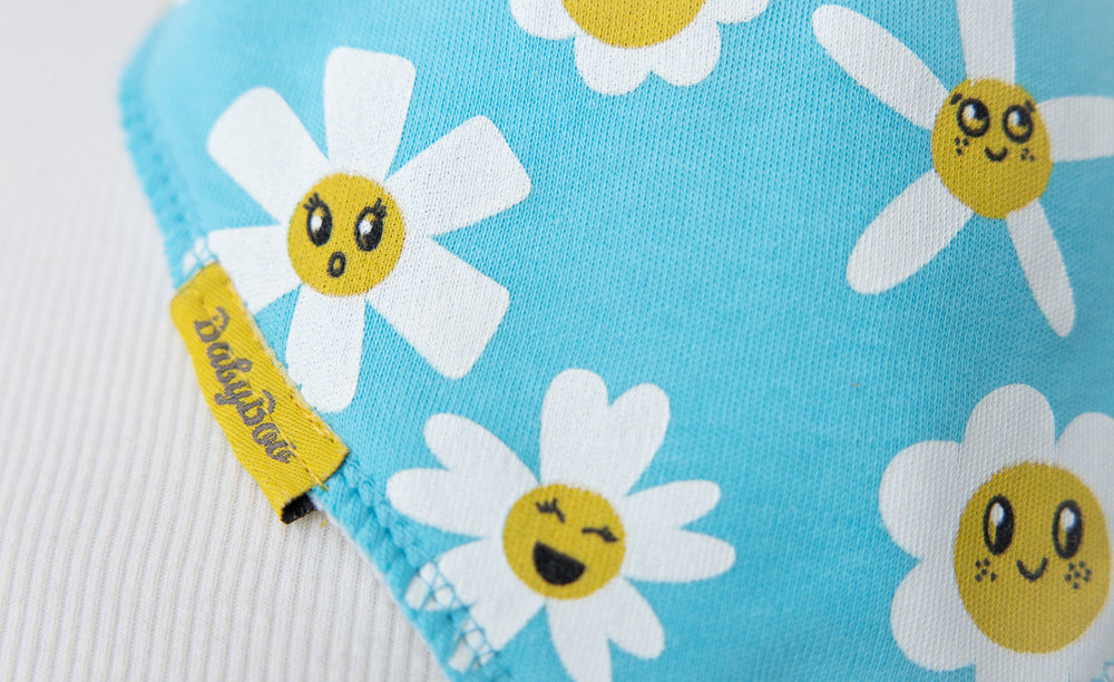 Babyboo Daisies Organic Cotton Bandana Bib