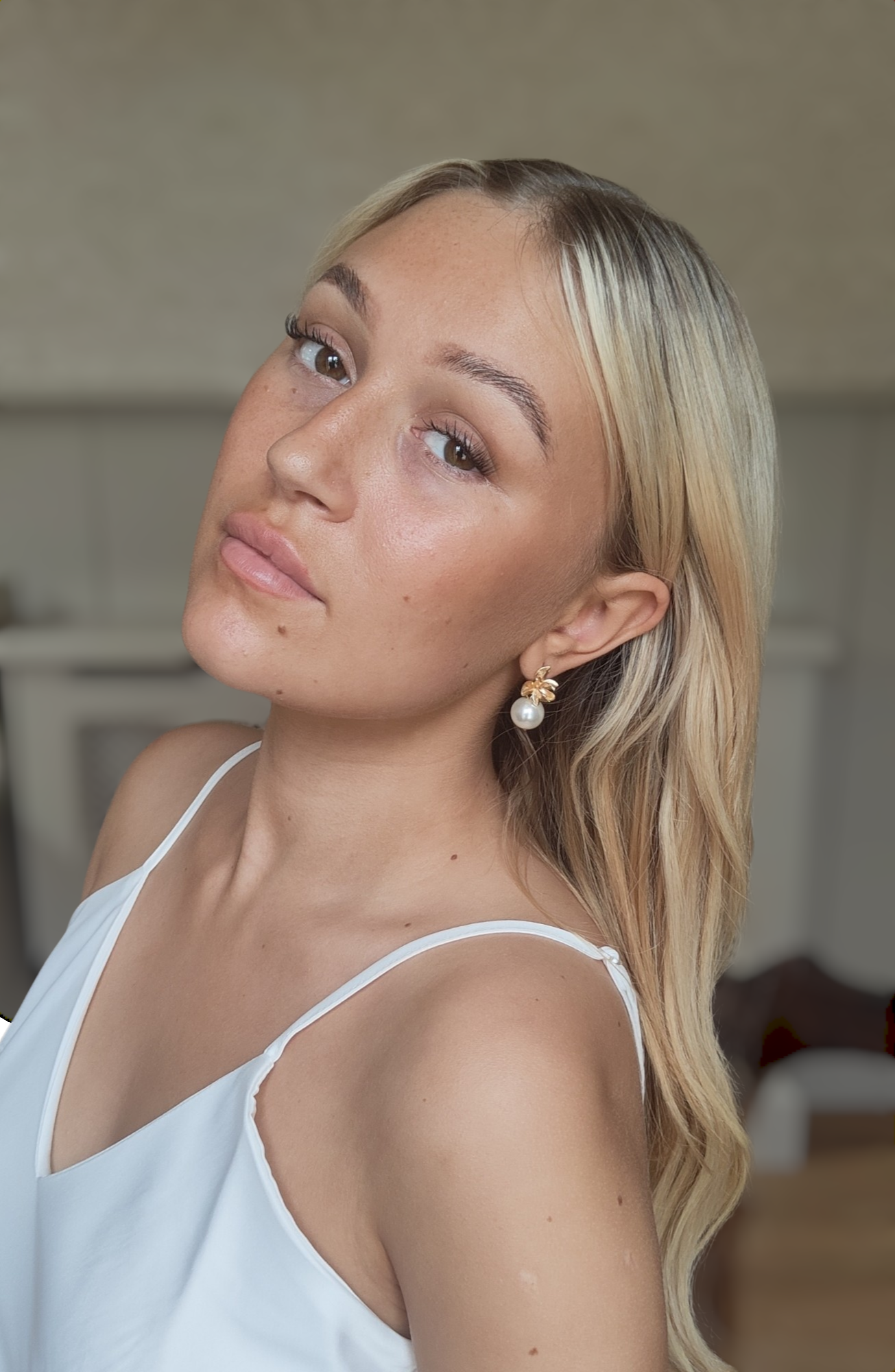 Kyna Maree - Ophelia Statement Pearl& Gold Earrings